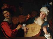 Gerard van Honthorst Le Concert oil